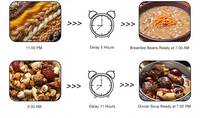 Juegos de cocina de acero inoxidable de 10 litros, sartén antiadherente 6l con dos ollas, olla a presión eléctrica Micro Industrial para frijoles
