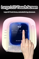 Lampe à ongles et perceuse professionnelle 2-en-1, 30 LED 365nm 405nm, 45000 tr/min, rechargeable, écran LCD, logo personnalisé, fourniture OEM