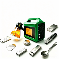 Machine de marquage laser portable Huike 20W/30W avec coque métallique et plaque signalétique personnalisable