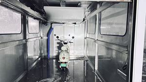 Electric Scooter <b>Car</b> <b>Washer</b> with Stainless Steel Interior and Blue Hose System - Product Image 6