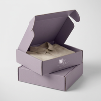 Cajas de Embalaje de Cartón Blanco Doble con Logotipo Impreso en el Interior y Exterior para Empresas Pequeñas, Venta al Por Mayor