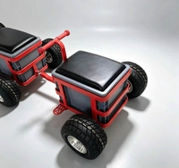 Remorque de remorquage en alliage d'aluminium adaptée aux quads ATV et aux buggies tout-terrain à 4 roues