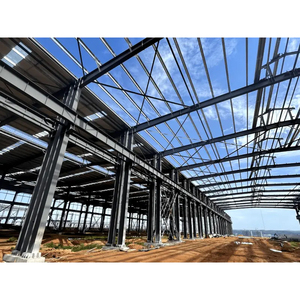 Modern ontwerp, zwaar uitgevoerde gegalvaniseerde koolstofstalen frameconstructie, duurzaam metalen gebouw, huis, appartement, boerderij, werkplaats, park - Product Image 3