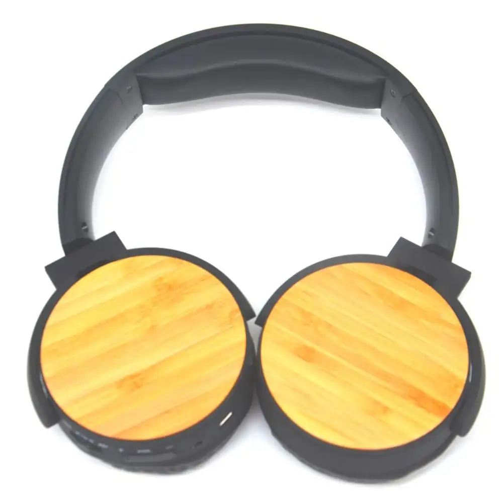 OEM high quality new best sport wireless BT bamboo headset wood BT headphone earphone