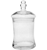 Bocaux de rangement en verre à large ouverture transparents pour bonbons, buffet, cuisine, pots d'apothicaire