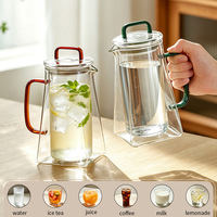 Pichet en verre à double paroi résistant à la chaleur, personnalisé, anti-brûlure, grande capacité, pour jus et lait – Vente en gros usine