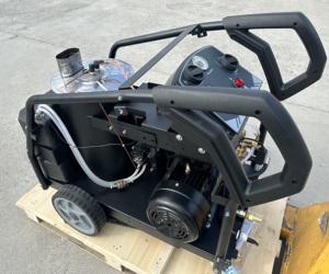 Máquina de Limpieza con Agua Caliente de 2900 psi y 15 Lpm, Equipo de Chorro de Alta Presión para Manchas de Aceite Pesado, Máquina de Limpieza de Autos con Agua Caliente - Product Image 4