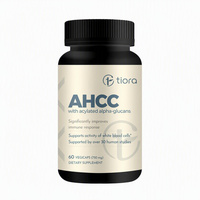 Capsules AHCC Soutien Immunitaire Composé Actif Hexose Correlé 750 mg Extrait de Shiitake 30 Études Humaines Globules Blancs