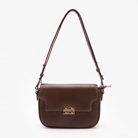 Nouveau Sac Bandoulière Femme 2025 en PU, Style Géométrique Vintage, à Double Sangle et Fermeture Éclair, Petit Sac Polyvalent Tendance en Polyester