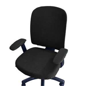 2 cái/bộ màu rắn căng Jacquard đàn hồi ghế slipcovers văn phòng Bàn Máy Tính Ghế Bìa Polyester/spandex sinh thái thân thiện - Product Image 2