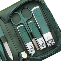 Ensemble de manucure et pédicure de haute qualité en acier inoxydable, 9 pièces, outils pour cuticules, coupe-ongles, kit d'outils pour ongles pour femmes et hommes, promotionnel