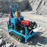 Machine de forage de puits d'eau hydraulique à diamant avec fonctionnement précis et grande stabilité pour les terrains durs