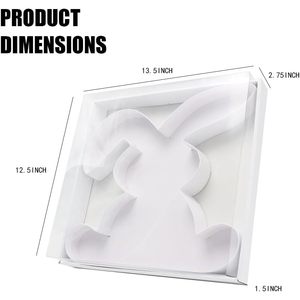 กล่องกระดาษรูปกระต่ายน้อย ขนาด 12.5 นิ้ว สำหรับใส่ของขวัญ ตกแต่งงานปาร์ตี้ งานฝีมือ ดีไซน์เทศกาลอีสเตอร์ - Product Image 3