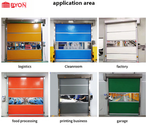 Porte à rideau rapide automatique en PVC avec capteur pour ateliers sans poussière, usines agroalimentaires et imprimeries - Product Image 5