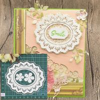 Matrice de découpe en papier pour décorations en dentelle ajourée, couteau à embosser, pour cartes de vœux et scrapbooking, style moderne et simple, motif carbone