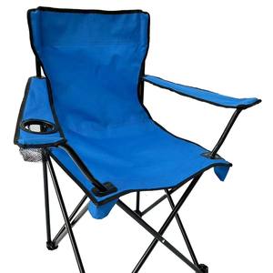 Chaise pliante d'extérieur avec accoudoirs en tissu Oxford, chaise de camping portable pour jardin, pliable rectangulaire 50x50x80cm - Product Image 4
