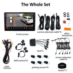 Bus 3D 360 degrés vue d'oiseau caméra de voiture étanche Surround View système de caméra de capteur de stationnement de voiture - Product Image 6