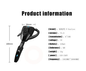 <strong>PS3</strong> Wireless Earhook-Style BT 5.0 <strong>Headset</strong> with Microphone, Designed for Driving, Ultra-Strong Noise Cancellation - Product Image 4