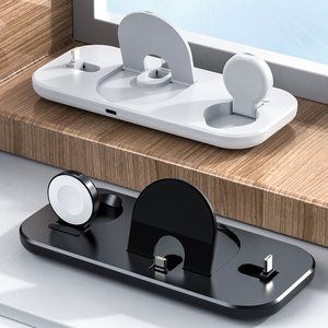 Carga rápida logotipo personalizado multifunción plegable 15W teléfono móvil 3 en 1 <span class=keywords><strong>cargador</strong></span> inalámbrico para Iphone Iwatch para auriculares - Product Image 2