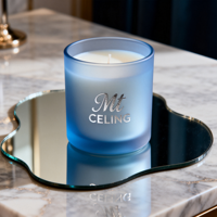 Conteneur de bougie de luxe personnalisé pour la décoration de la maison et des fêtes, pot en verre unique avec couvercle et boîte à bougie