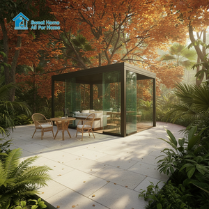 Pérgola de Aluminio Motorizada <span class=keywords><strong>SweetHome</strong></span> con Control Remoto, Láminas Ajustables, Bioclimática, Protección UV y Contra el Agua, Decoración de Jardín - Product Image 3