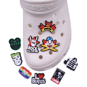 Accesorios Decorativos de Plástico Suave con Dibujos Animados Personalizados al por Mayor, con Logotipo, Música, Estilo Hip-Hop y Rock, para Zapatos Clog, Regalos - Product Image 2