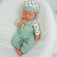 Muñecas Reborn LouLou de Silicona Sólida Suave de 13 Pulgadas, Personalización de Género y Estilo de Cabello, Muñecas de Juguete Simulando Bebés Prematuros