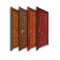 Porte d'entrée en PVC/WPC moulé, nouveau design, fabrication chinoise, panneau/revêtement moderne, utilisation hôtelière, fonctionnalité manuelle, étanche, prix abordable