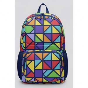 OEM Custom <b>Simple</b> Zipper Laptop <b>Backpack</b> 600D Waterproof Polyester Large Capacity College School Travel - Product Image 1