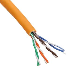 Câble réseau Internet en cuivre Cat5e 305m, sortie d'usine, <span class=keywords><strong>4</strong></span>-2 <span class=keywords><strong>paires</strong></span> FTP/UTP, câble LAN intérieur Cat5/Cat6, PVC pour extérieur, cuivre nu - Product Image 2