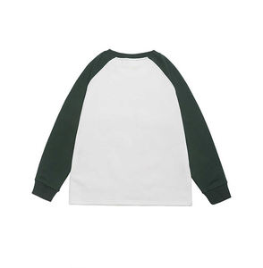 T-shirt à manches longues pour homme, coupe ample, logo personnalisé, écologique, respirant, de haute qualité, bicolore, à manches raglan - Product Image 4