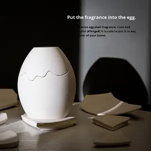 Vela perfumada en forma de cáscara de huevo, caja de regalo, vela de yeso, nicho, adornos decorativos, Piedra difusora para regalo de San Valentín - Product Image 2