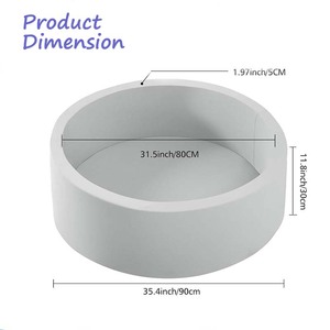 Piscine à balles ronde d'intérieur OEM/ODM en mousse haute densité pour aire de jeux pour tout-petits, équipement de jeu souple écologique pour usage domestique - Product Image 3