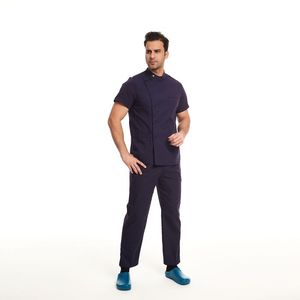 Traje Quirúrgico de Polialgodón Twill con Botones Laterales Dobles, Uniforme para Quirófano de Hospital, Conjunto Médico Personalizado OEM para Doctor y <span class=keywords><strong>Enfermera</strong></span> - Product Image 3
