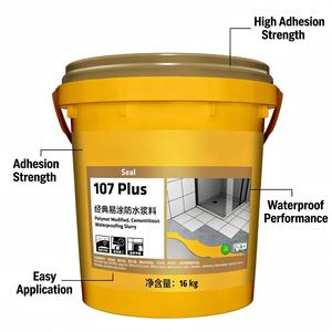 W-TOP-107- PLUS Revêtement imperméable bicolore, classique et facile à utiliser, adapté aux sous-sols, aux toits, aux piscines, aux cuisines - 16 kg - Product Image 4