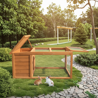 Vente en gros de cages à lapins en bois pour arrière-cour