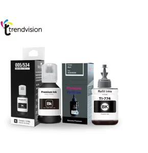 774 TO1P TO3Q Trendvision botol kompatibel tinta tinta tinta inkjet isi ulang berbasis air untuk printer epaper 140ml untuk pigmen eco tank M