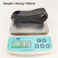 Tige de guidon en fibre de carbone pour VTT/vélo de route, ultra légère, 10 degrés, 31,8 mm, 80-120 mm, hauteur de montage 36-45 mm
