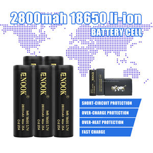 Venta al por Mayor de Baterías Recargables <span class=keywords><strong>Enook</strong></span> de Iones de Litio Cilíndricas 18650 de 3.7v, Capacidades de 2000mah, 2200mah, 2600mAh, 2800mAh y 4000mAh - Product Image 4