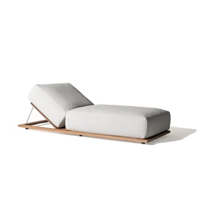<span class=keywords><strong>Tumbona</strong></span> <span class=keywords><strong>de</strong></span> Playa para Piscina, Muebles <span class=keywords><strong>de</strong></span> Exterior para Hotel, <span class=keywords><strong>de</strong></span> Teca con Cojín Grueso, Más Vendida - Product Image 4