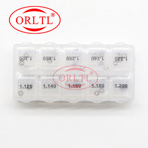 ORLTL 100 Pcs Common Rail Injector Adjusting <strong>Washers</strong> <strong>Shims</strong> Gasket B24 Adjustment Standard Sealing <strong>Washer</strong> Size 1.12mm-1.30mm - Product Image 2