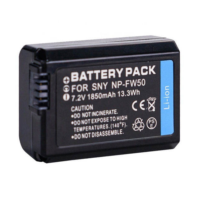 Camera Battery NP-FW50 NPFW50 Battery For Sony A6000 A3000 A5000 A6300 Alpha A7 II A7R A7S A7R 7.2V 1850mAh 13.3W