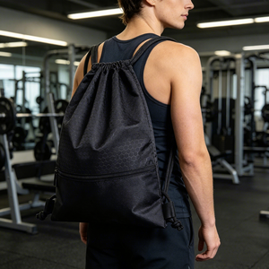 Bolsas de Embalaje con Cordón Personalizadas Grandes, Bolsas de Cordón Deportivas Promocionales de Alta Calidad, Bolsa de Cordón para Gimnasio - Product Image 1