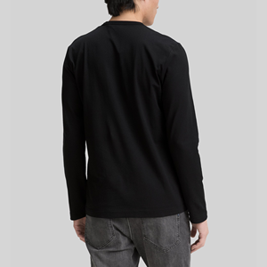 Camiseta de Verano para Hombre, Corte Ajustado, Mezcla de Algodón, Cuello Redondo, Manga Larga, Personalizable con Serigrafía - Product Image 2
