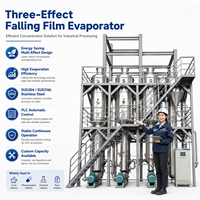 Meilleure vente aux États-Unis Évaporateur à film tombant à haut rendement Récupération d'éthanol Nouveau moteur électrique à vapeur Distillation