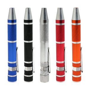 Jeu de tournevis 8-en-1 en alliage d'aluminium, tournevis de précision magnétique multi-usages 45 # Embouts en acier pour la réparation de téléphones, PC et montres - Product Image 1
