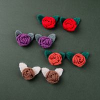 Broderie florale, sans colle, idéale pour les pinces à cheveux DIY, les accessoires capillaires et les accessoires vestimentaires.