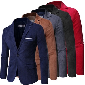 <strong>2025</strong> New <strong>Mens</strong> <strong>Suit</strong> Black Corduroy Jacket 6XL Business Casual Outfits Red Sport <strong>Coat</strong> Brown Blazer - Product Image 2