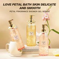 Gel douche parfum moussant organique naturel Parfum de fleur de nettoyage de corps en stock d'usine