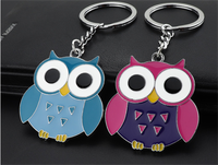 Nouveau Porte-clés Métallique Créatif Numérique Hibou Tendance 2025 pour Sac et Clés de Voiture